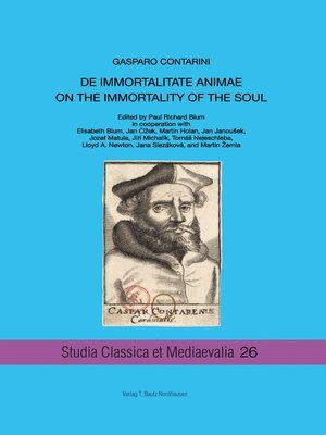 cover image of DE IMMORTALITATE ANIMAE